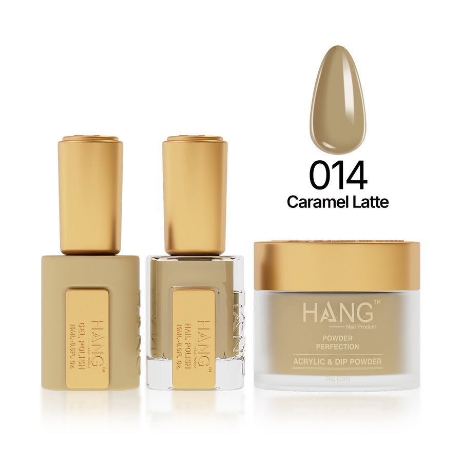 014 Caramel Latte - Moonlight Trio - Hang Nail Product Trio Matching Set