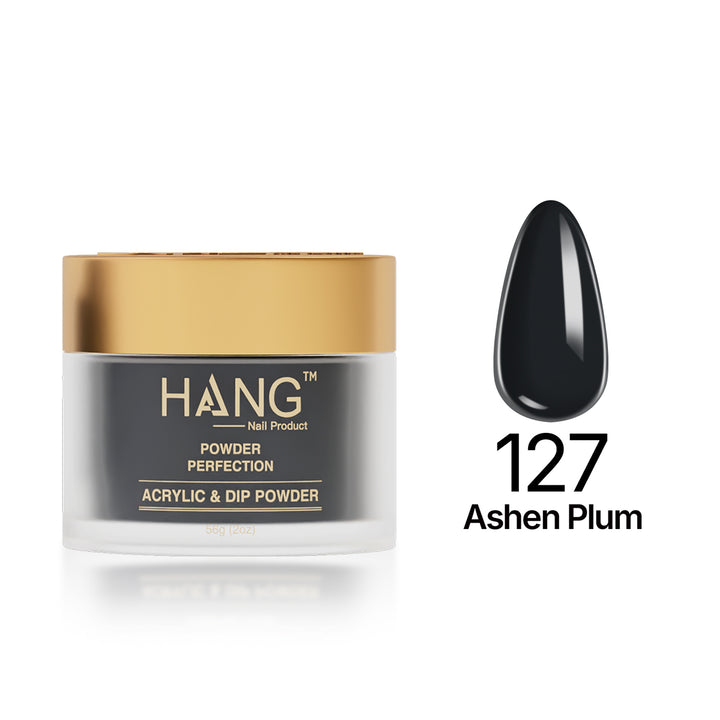 127 Ashen Plum - Moonlight Dip Powder- Hang Nail Product Dip Powder