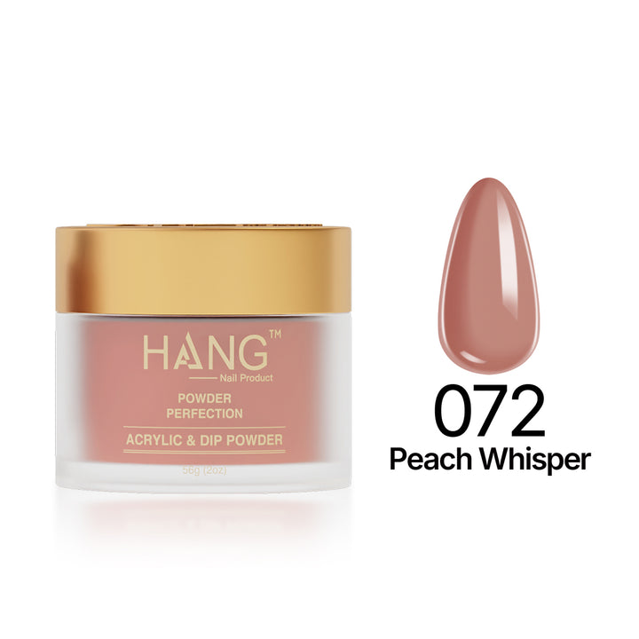072 Peach Whisper - Moonlight Dip Powder- Hang Nail Product Dip Powder