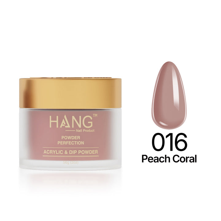 016 Peach Coral - Moonlight Dip Powder- Hang Nail Product Dip Powder