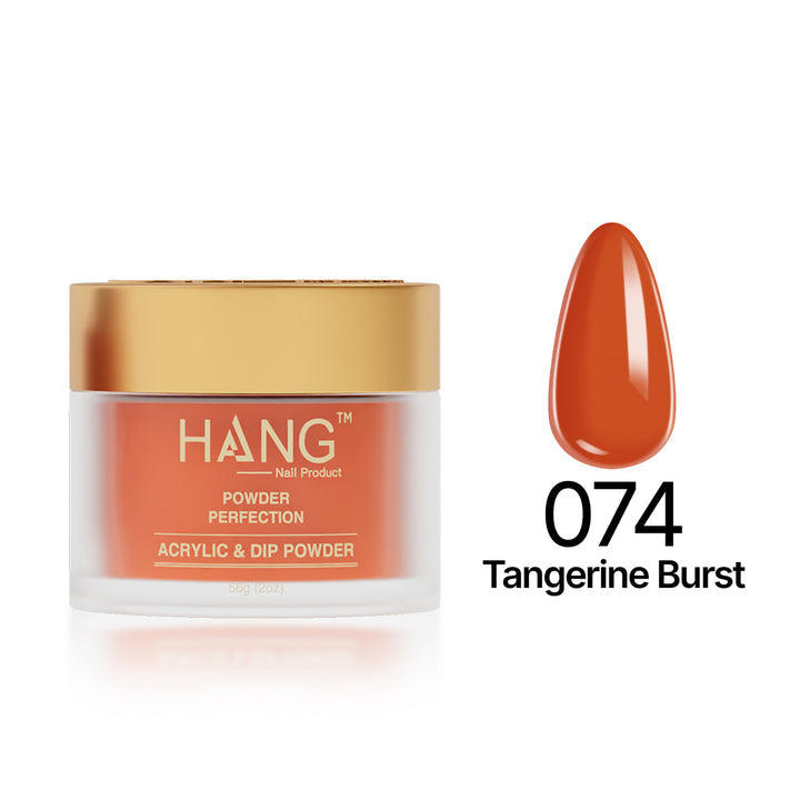 074 Tangerine Burst - Moonlight Dip Powder- Hang Nail Product Dip Powder