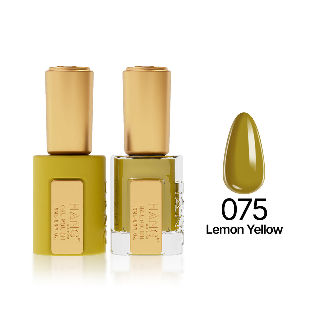 075 Lemon Yellow - Moonlight Duo - Hang Nail Product Duo Matching Set