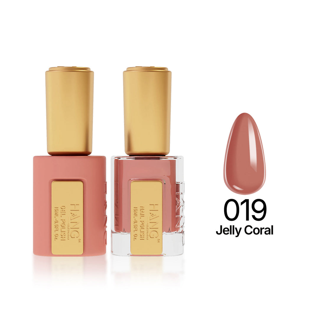 019 Jelly Coral - Moonlight Duo - Hang Nail Product Duo Matching Set