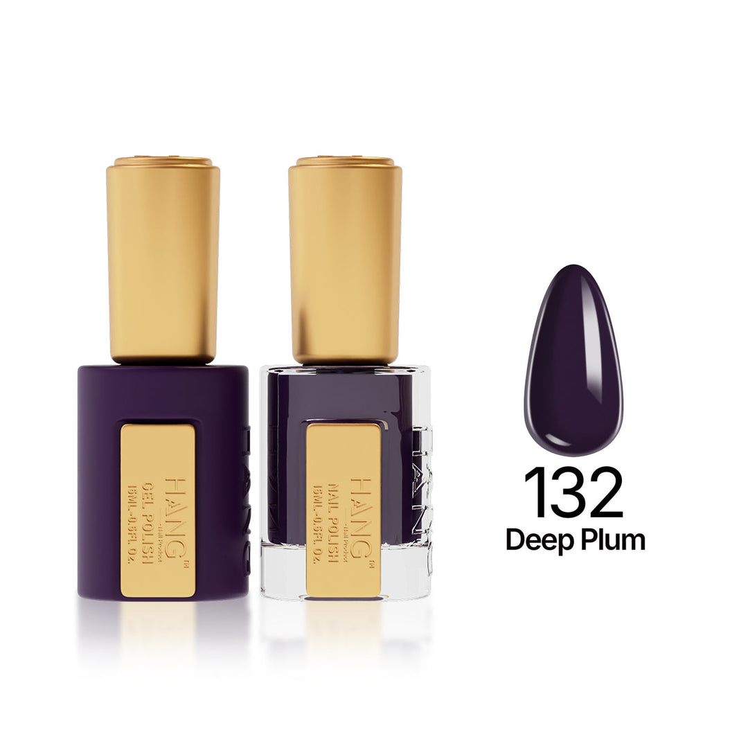 132 Deep Plum - Moonlight Duo - Hang Nail Product Duo Matching Set