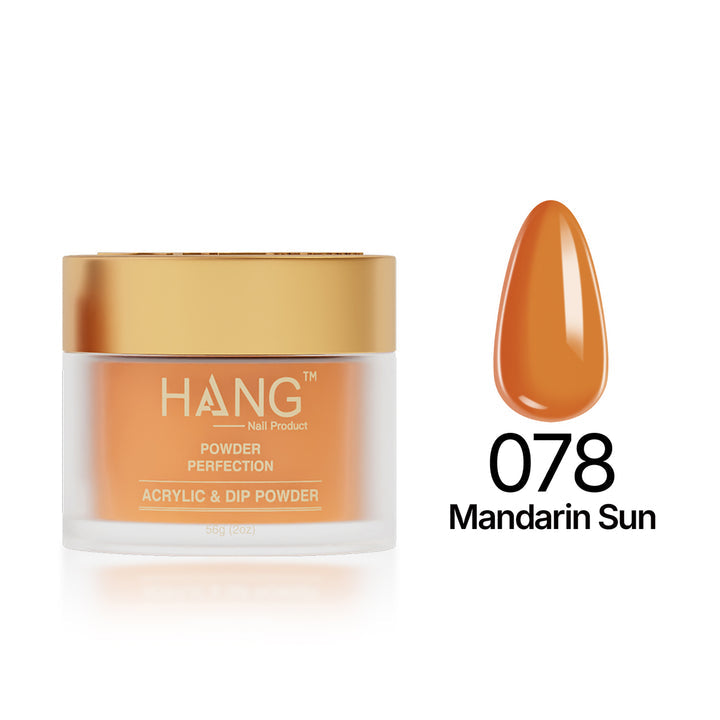 078 Mandarin Sun - Moonlight Dip Powder- Hang Nail Product Dip Powder