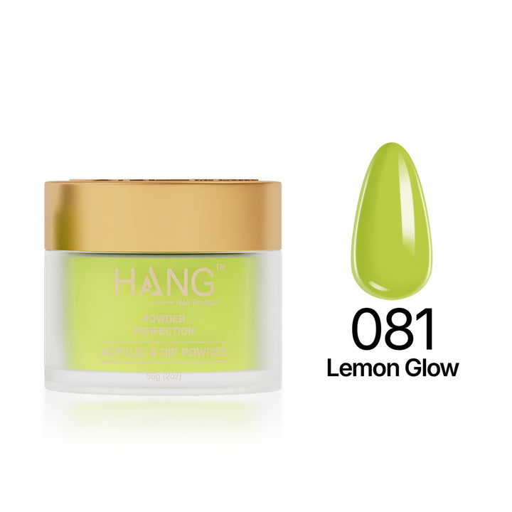 081 Lemon Glow - Moonlight Dip Powder- Hang Nail Product Dip Powder