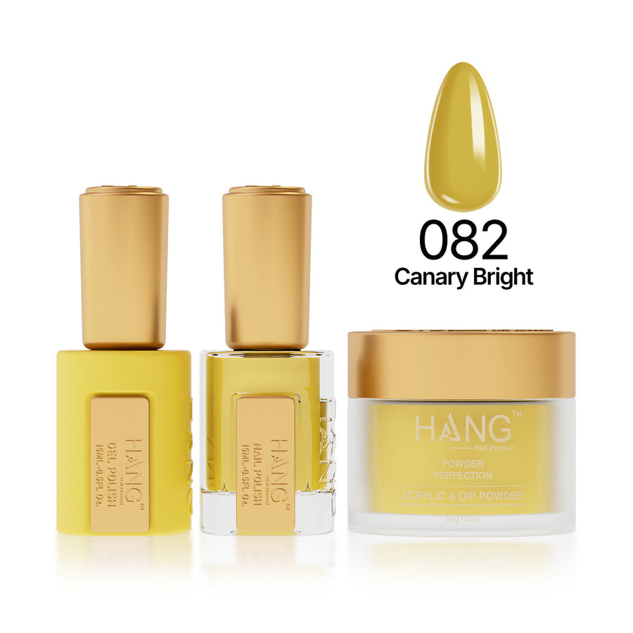 082 Canary Bright - Moonlight Trio - Hang Nail Product Trio Matching Set
