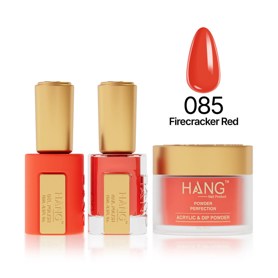 085 Firecracker Red - Moonlight Trio - Hang Nail Product Trio Matching Set