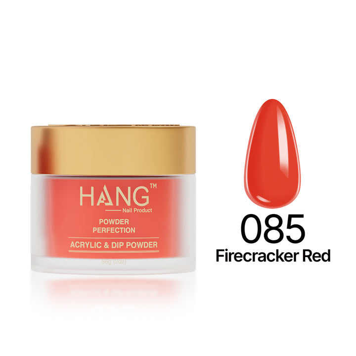 085 Firecracker Red - Moonlight Dip Powder- Hang Nail Product Dip Powder