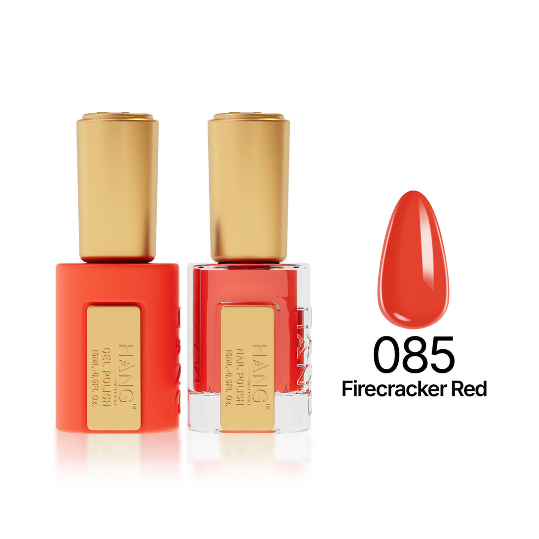 085 Firecracker Red - Moonlight Duo - Hang Nail Product Duo Matching Set