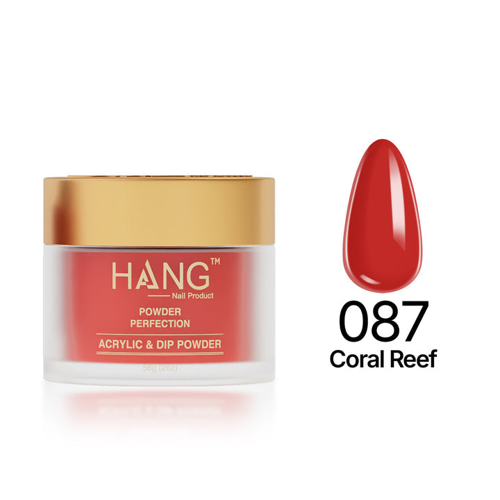 087 Coral Reef - Moonlight Dip Powder- Hang Nail Product Dip Powder