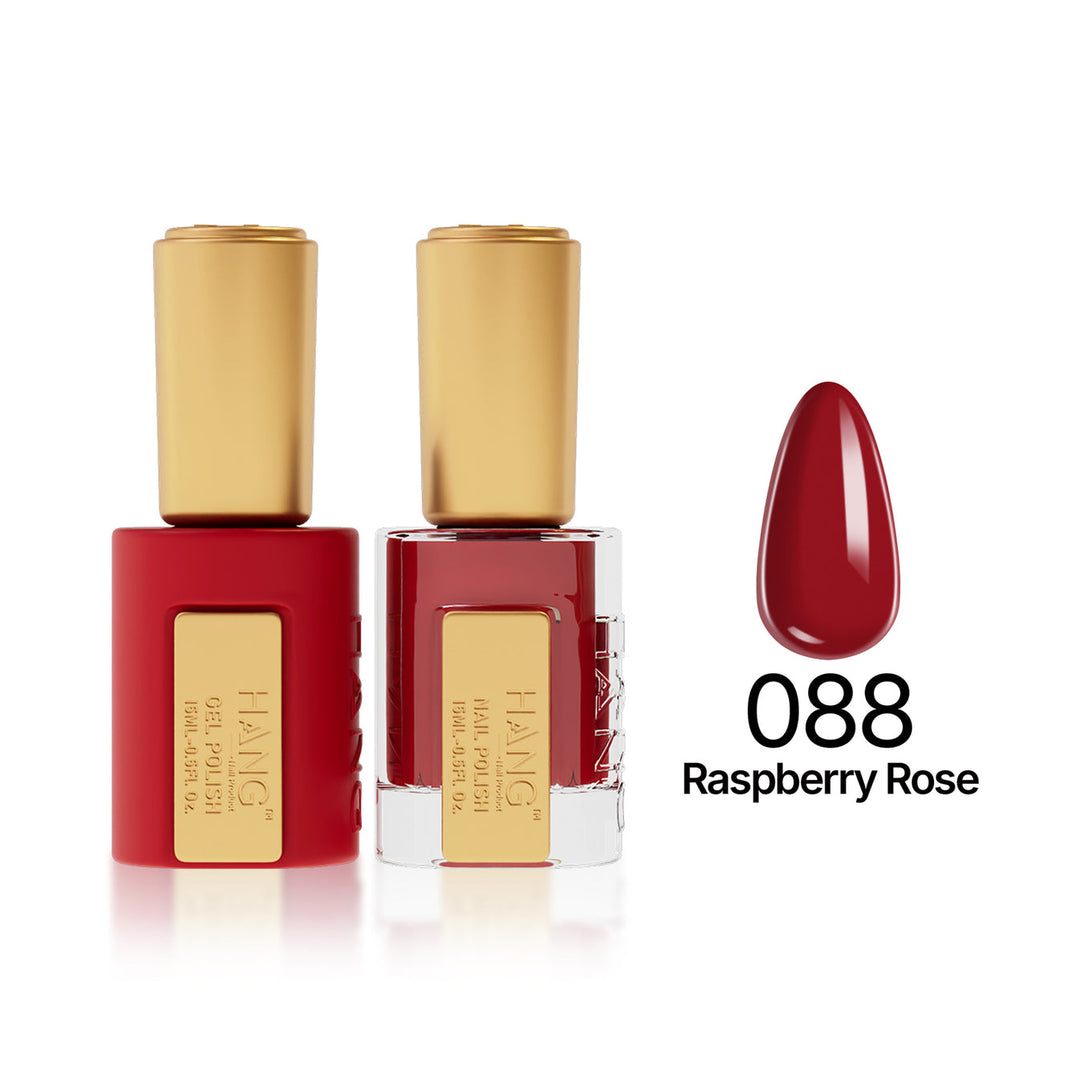 088 Raspberry Rose - Moonlight Duo - Hang Nail Product Duo Matching Set