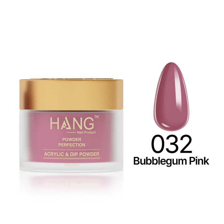 032 Bubblegum Pink - Moonlight Dip Powder- Hang Nail Product Dip Powder