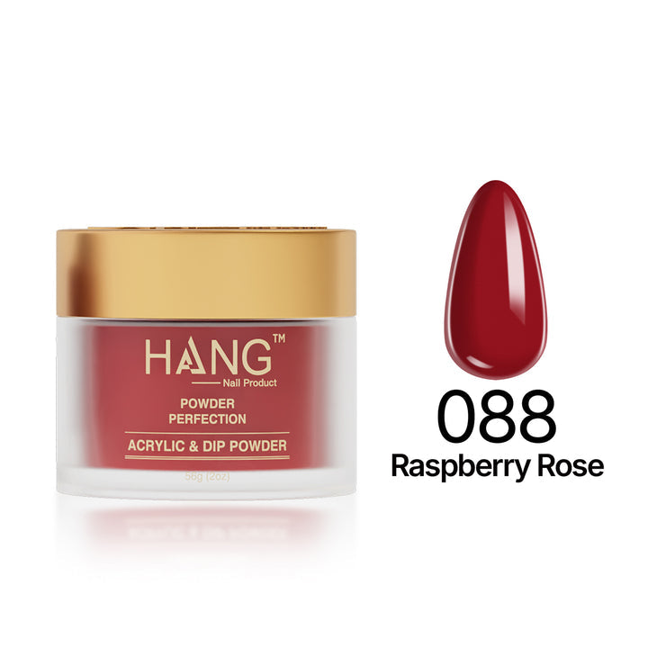 088 Raspberry Rose - Moonlight Dip Powder- Hang Nail Product Dip Powder
