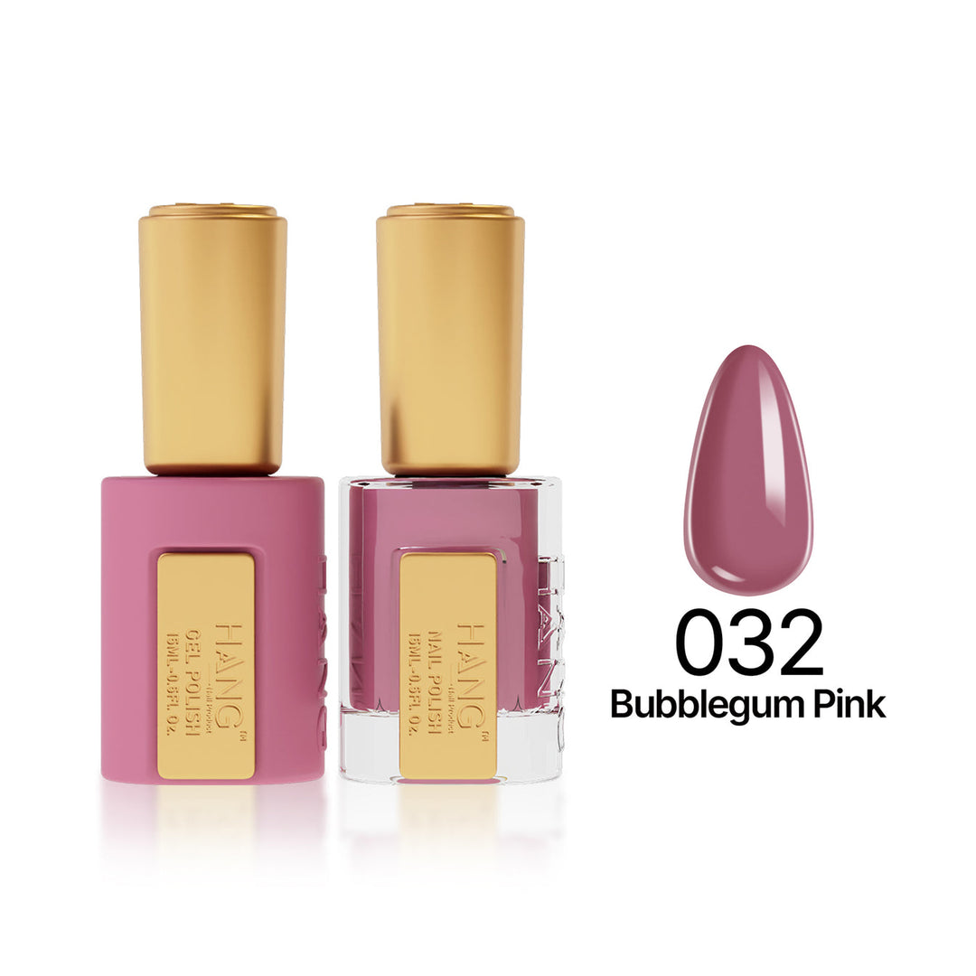 032 Bubblegum Pink - Moonlight Duo - Hang Nail Product Duo Matching Set