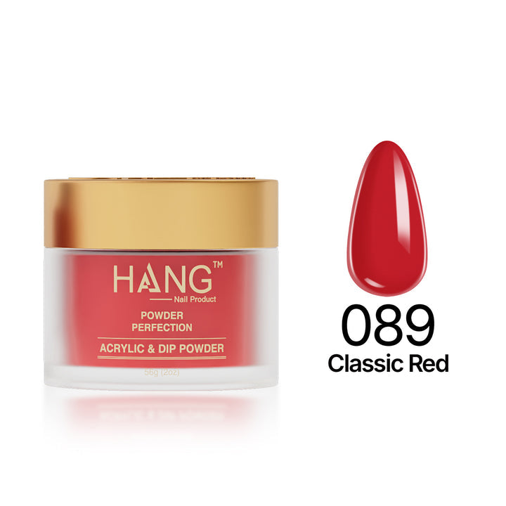 089 Classic Red - Moonlight Dip Powder- Hang Nail Product Dip Powder