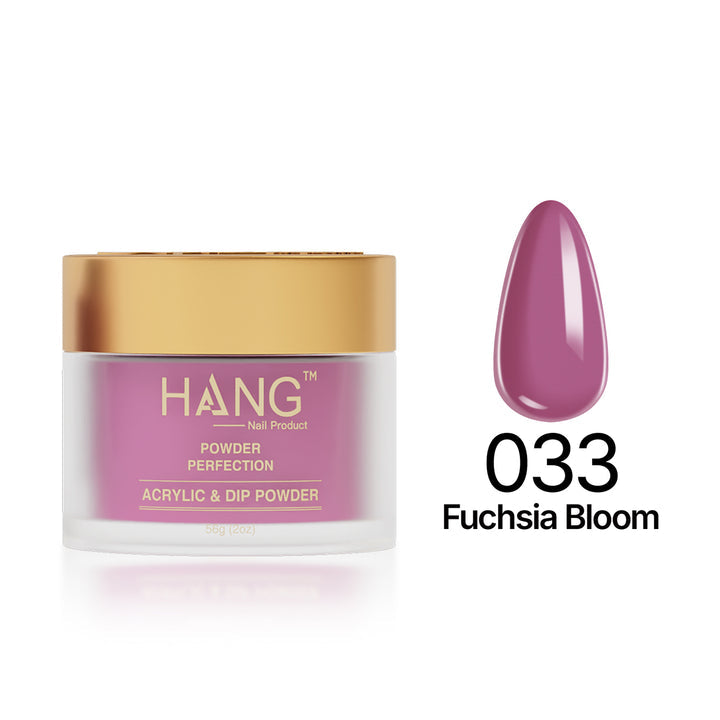 033 Fuchsia Bloom - Moonlight Dip Powder- Hang Nail Product Dip Powder