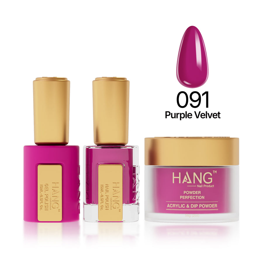091 Purple Velvet - Moonlight Trio - Hang Nail Product Trio Matching Set