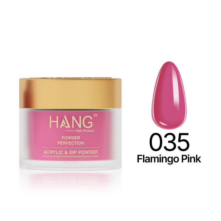 035 Flamingo Pink - Moonlight Dip Powder- Hang Nail Product Dip Powder