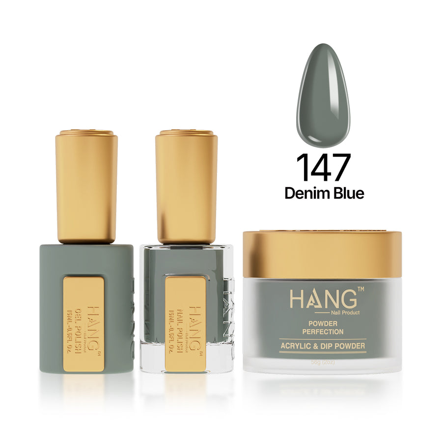 147 Denim Blue - Moonlight Trio - Hang Nail Product Trio Matching Set