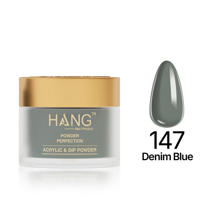 147 Denim Blue - Moonlight Dip Powder- Hang Nail Product Dip Powder