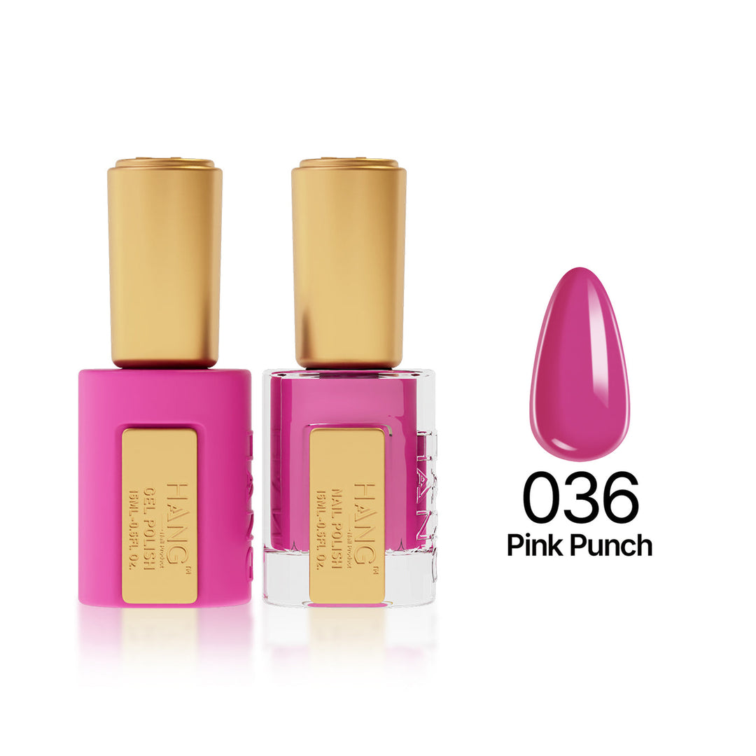036 Pink Punch - Moonlight Duo - Hang Nail Product Duo Matching Set