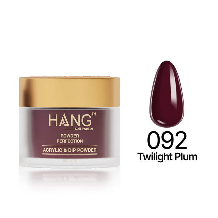 092 Twilight Plum - Moonlight Dip Powder- Hang Nail Product Dip Powder