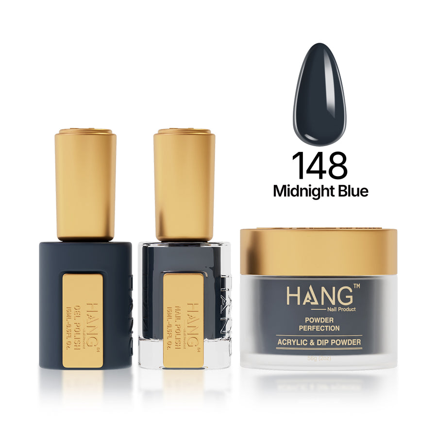 148 Midnight Blue - Moonlight Trio - Hang Nail Product Trio Matching Set