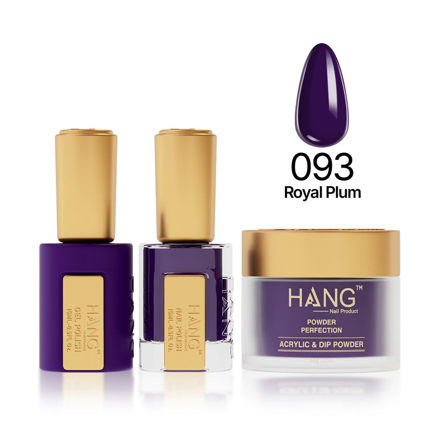 093 Royal Plum - Moonlight Trio - Hang Nail Product Trio Matching Set