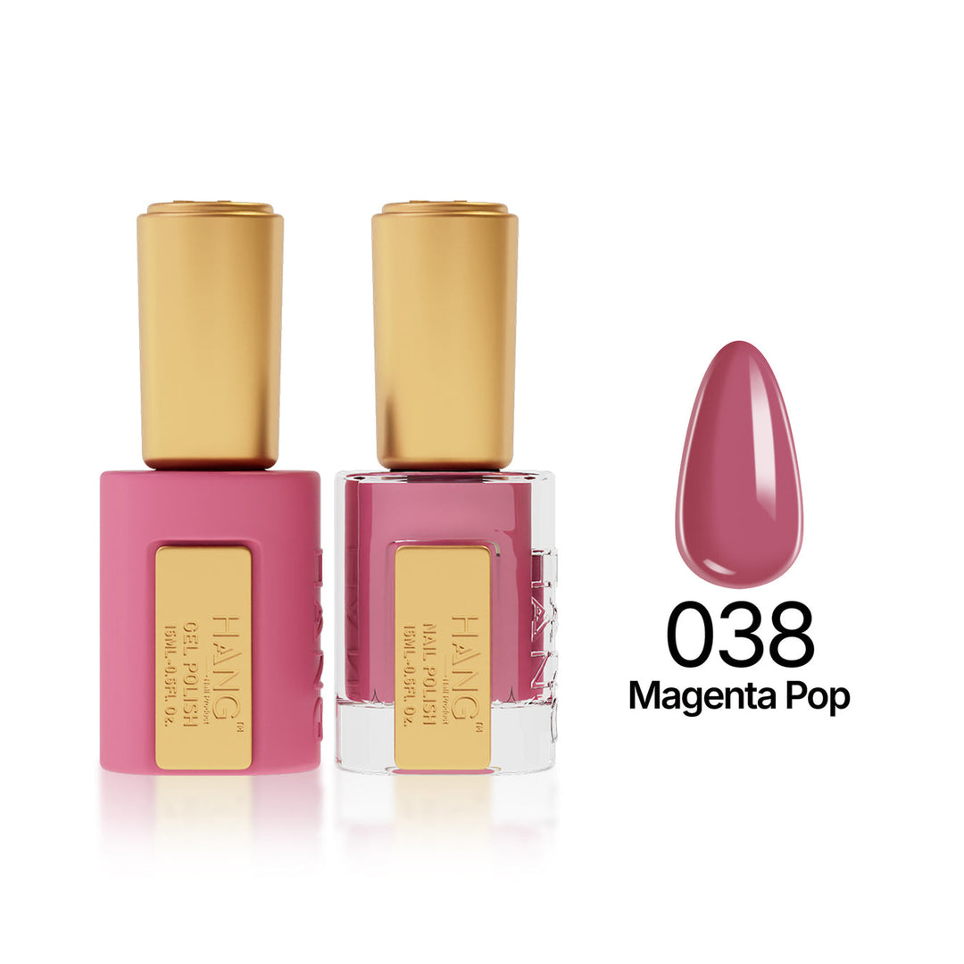 038 Magenta Pop - Moonlight Duo - Hang Nail Product Duo Matching Set