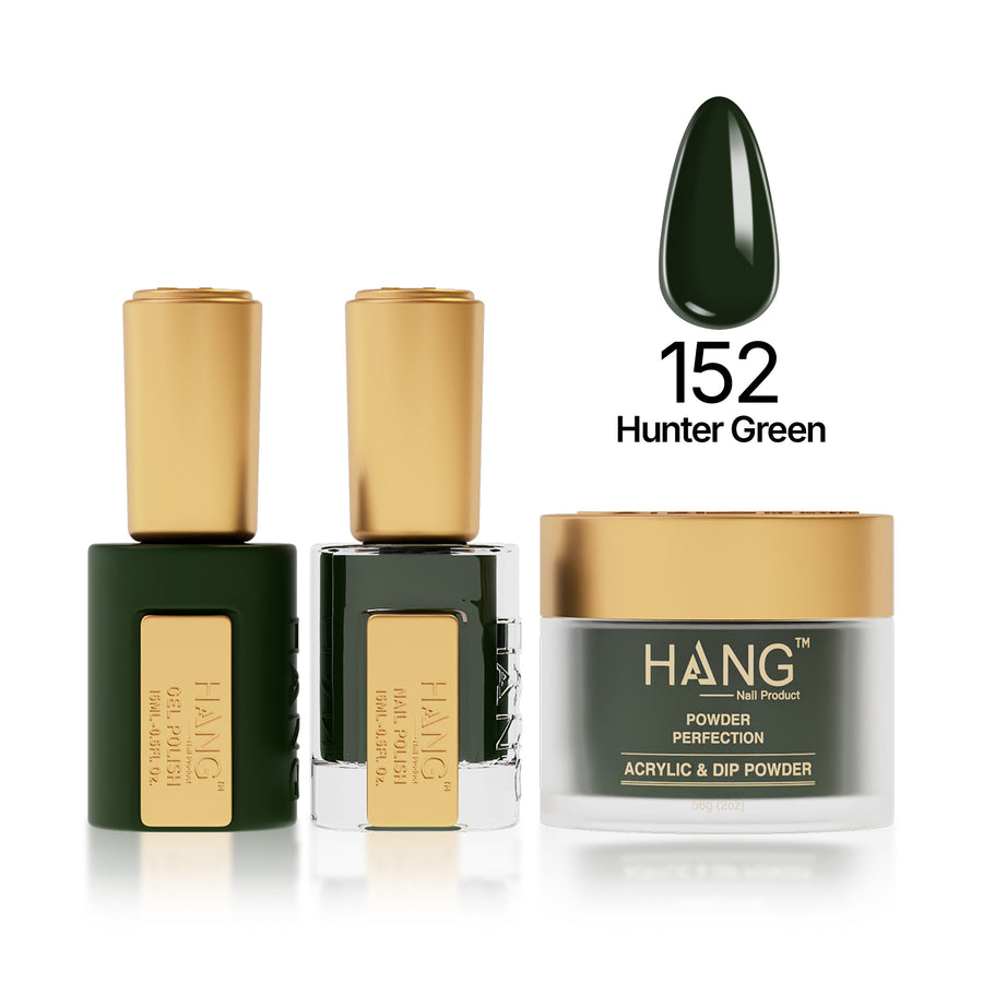 152 Hunter Green - Moonlight Trio - Hang Nail Product Trio Matching Set