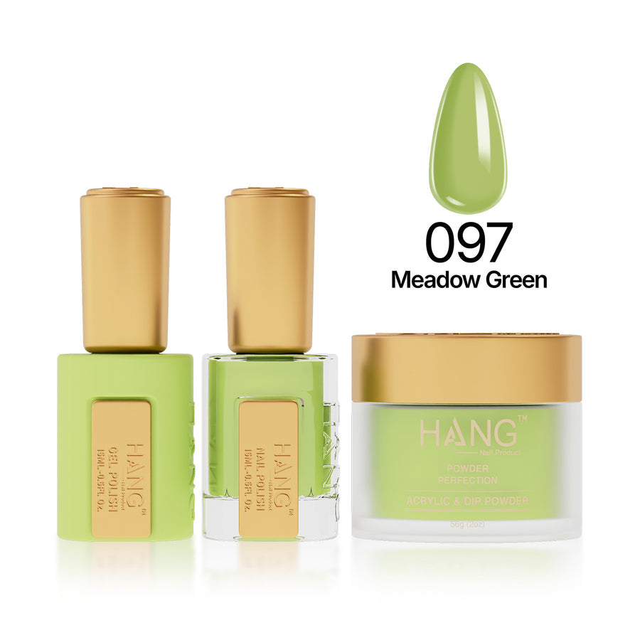 097 Meadow Green - Moonlight Trio - Hang Nail Product Trio Matching Set