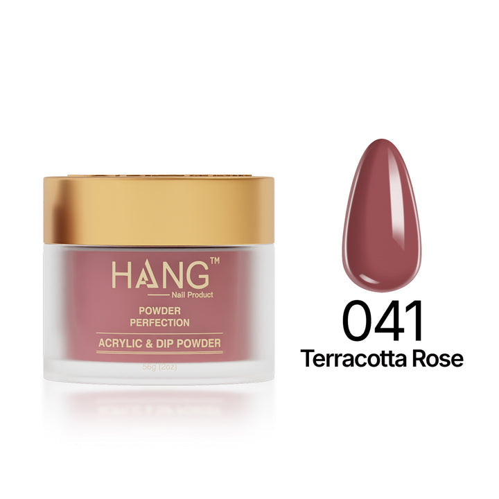 041 Terracotta Rose - Moonlight Dip Powder- Hang Nail Product Dip Powder