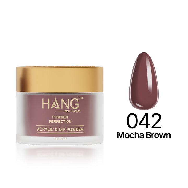 042 Mocha Brown  - Moonlight Dip Powder- Hang Nail Product Dip Powder