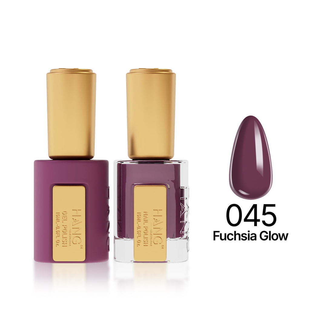 045 Fuchsia Glow  - Moonlight Duo - Hang Nail Product Duo Matching Set