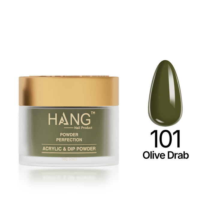 101 Olive Drab - Moonlight Dip Powder- Hang Nail Product Dip Powder