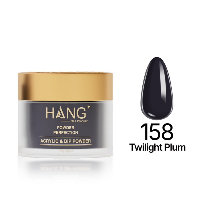 158 Twilight Plum - Moonlight Dip Powder- Hang Nail Product Dip Powder