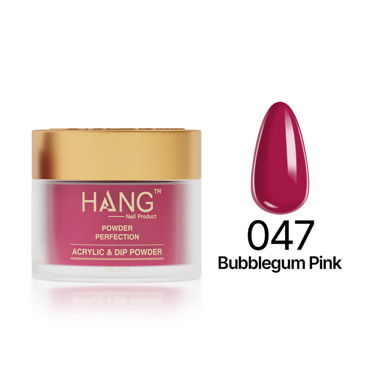 047 Bubblegum Pink  - Moonlight Dip Powder- Hang Nail Product Dip Powder