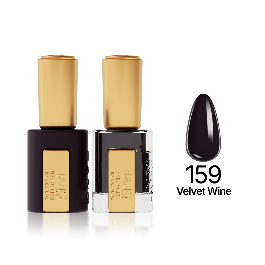 159 Velvet Wine - Moonlight Duo - Hang Nail Product Duo Matching Set