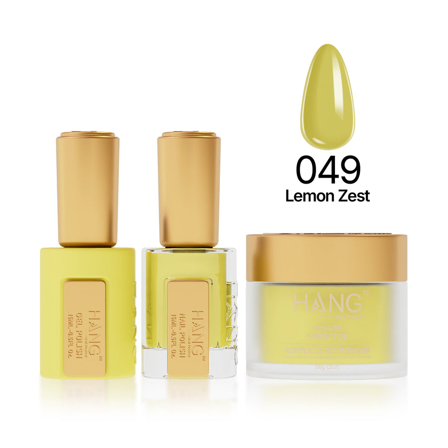 049 Lemon Zest  - Moonlight Trio - Hang Nail Product Trio Matching Set