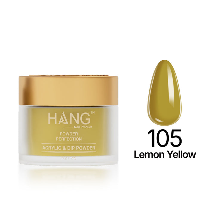105 Lemon Yellow - Moonlight Dip Powder- Hang Nail Product Dip Powder