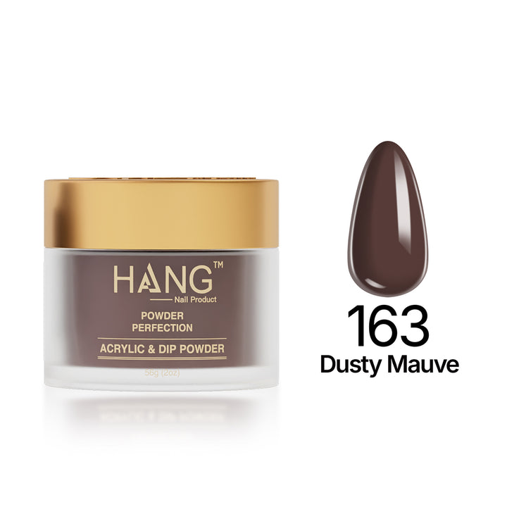 163 Dusty Mauve - Moonlight Dip Powder- Hang Nail Product Dip Powder