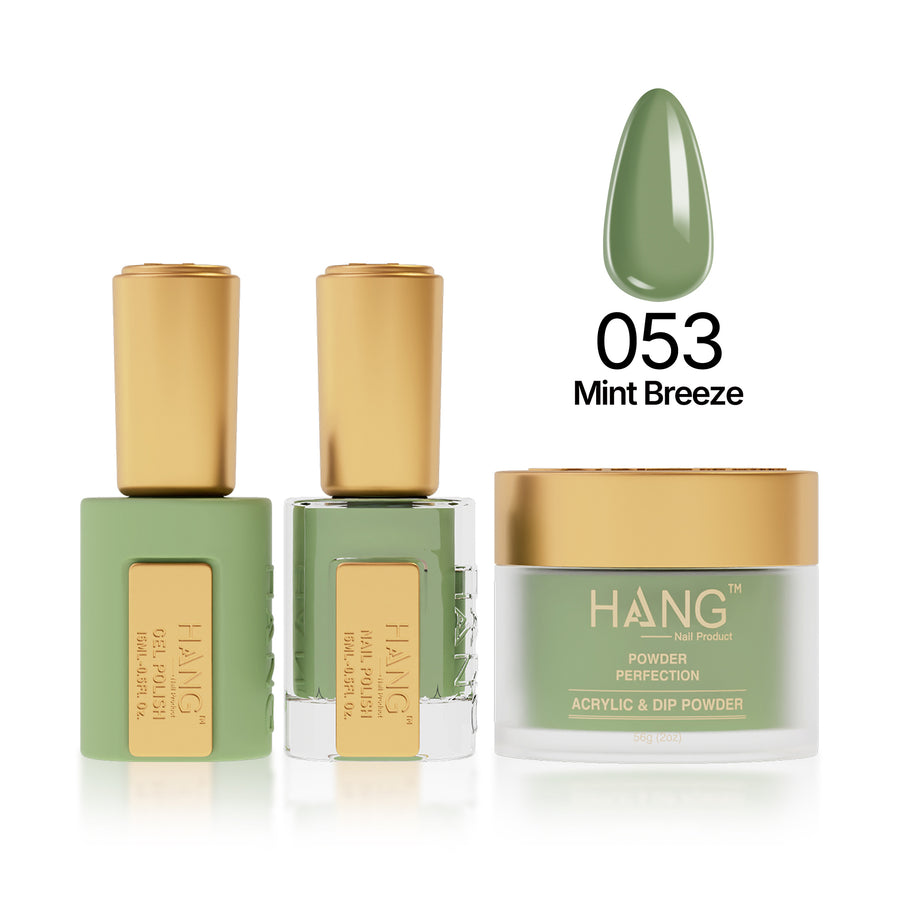 053 Mint Breeze  - Moonlight Trio - Hang Nail Product Trio Matching Set