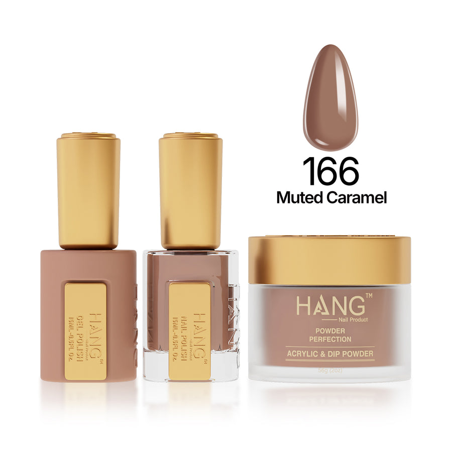166 Muted Caramel - Moonlight Trio - Hang Nail Product Trio Matching Set