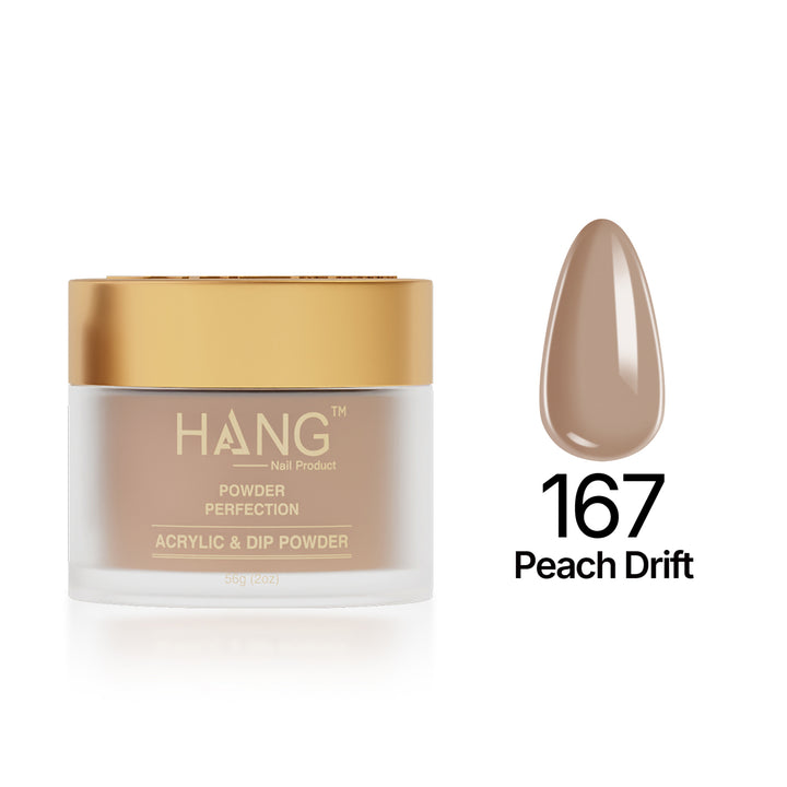 167 Peach Drift - Moonlight Dip Powder- Hang Nail Product Dip Powder