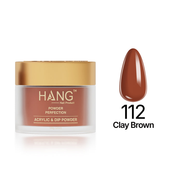 112 Clay Brown - Moonlight Dip Powder- Hang Nail Product Dip Powder