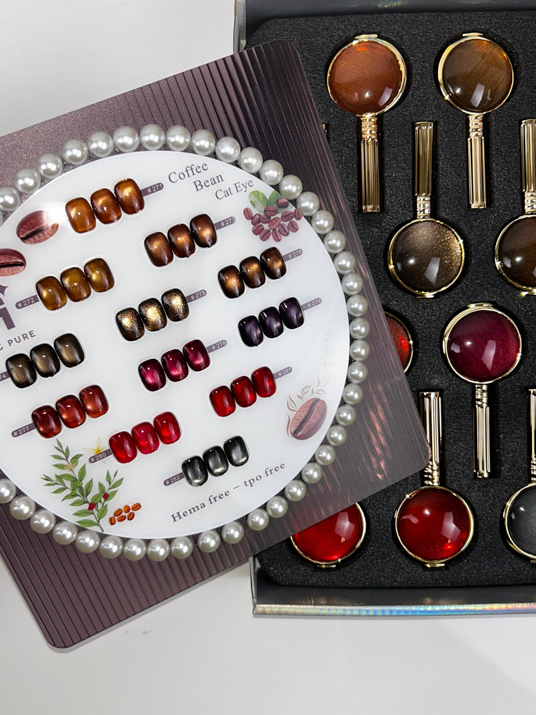 Hang Coffee Bean Cat Eye color display