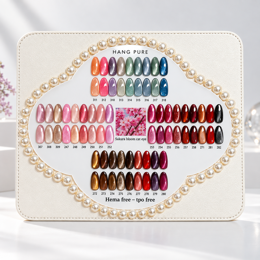 Hang Pure Sakura Bloom Cat Eye Gel Polish 36 Color Set shades 247-258 271-282 307-318