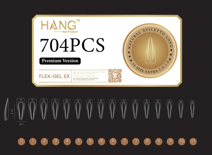 Hang Nail Products - Premium Flex-Gel Ex (Natural Stiletto)