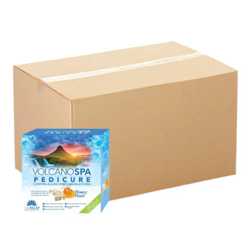 La Palm Volcano Spa 6 in 1 Pedicure Kit with Spa Liner - Honey Pearl